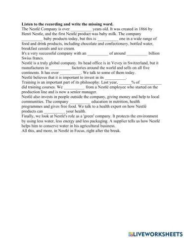 Business English listening