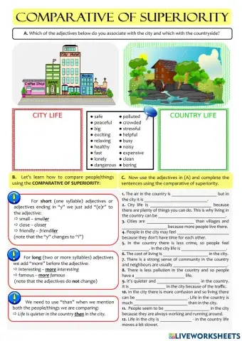 City and country life