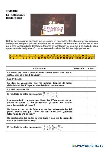 El personaje misterioso