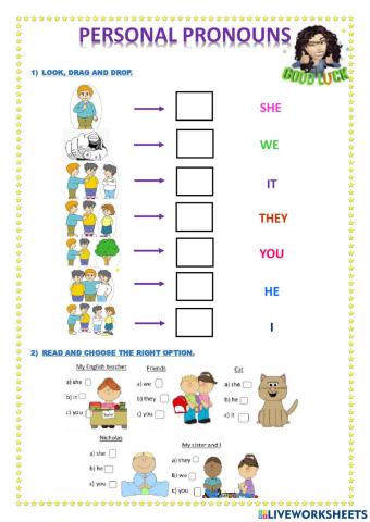Personal pronouns