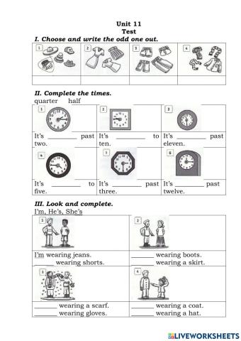 Ff2 u11 clothes, time