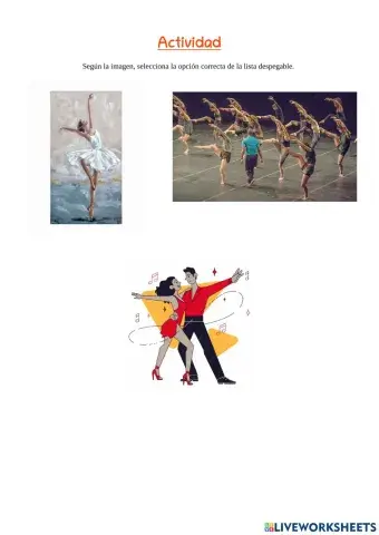 Actividad sobre danza