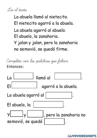 Escoge para completar el texto correctamente