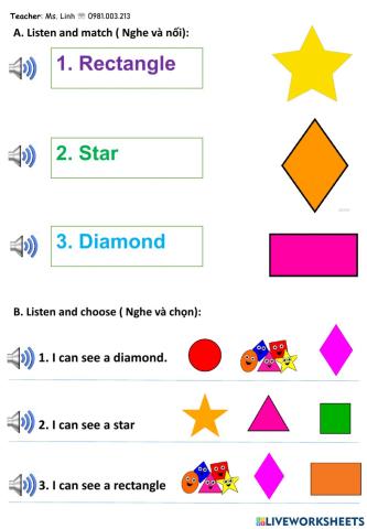 ASN.5 Shapes ( rectangle, star, diamond)
