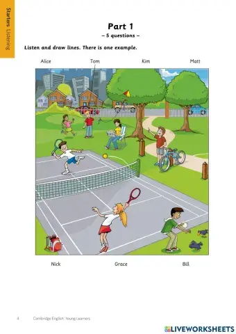 Cambridge Test 2 - Look 2 - Starter