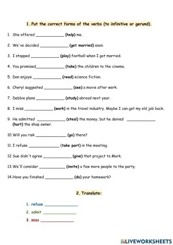 To infinitive or gerund