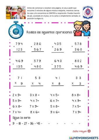 Cronómetro en mano!