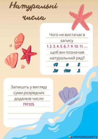 Натуральні числа