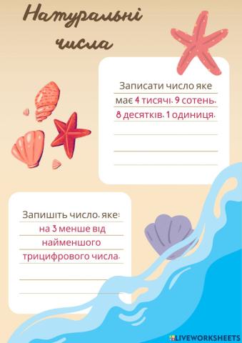 Натуральні числа