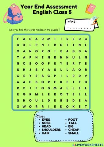 Penilaian Akhir Tahun B. inggris