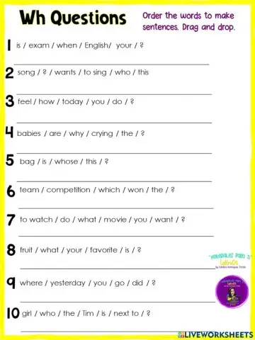 Wh Questions