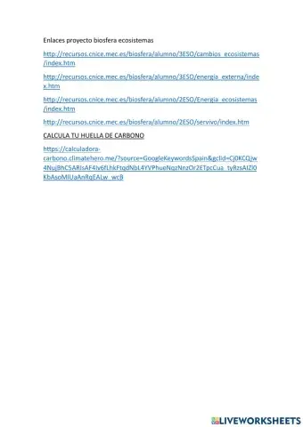 Ecosistemas, medio ambiente