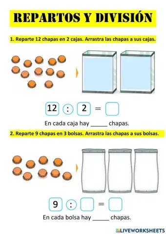 Repartos y división