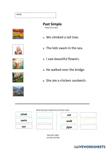 Past Simple - Dictation 1