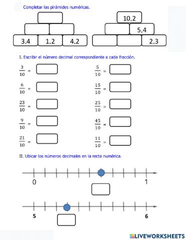 Fracciones decimales