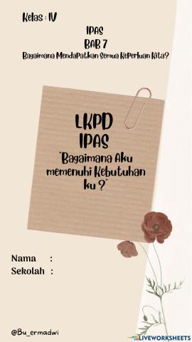LKPD IPAS Bab 7