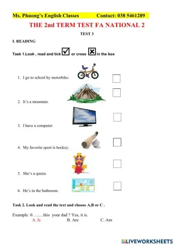 Ff2 - test 3 - reading - writing