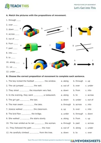 Prepositions of movement