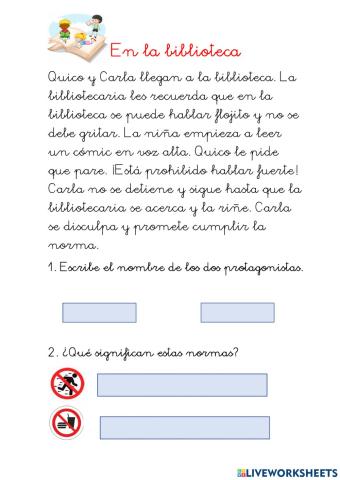 Comprensión lectora de normas