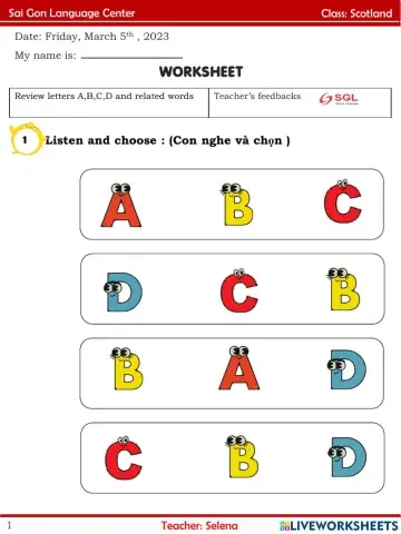 Scotland 5-5 Review A B C D