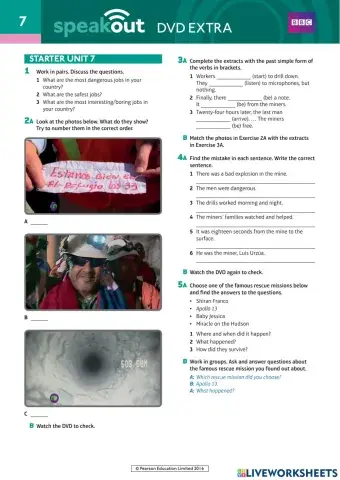 Speakout Starter DVD clip unit 7