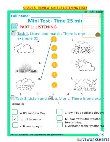 G5-unit18 listening test2 btvn