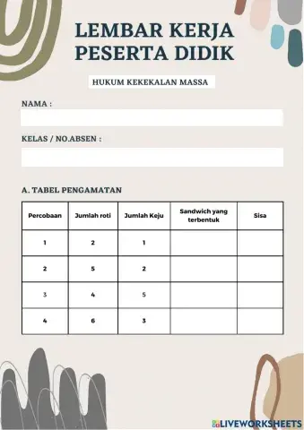 Lembar Kerja HKM