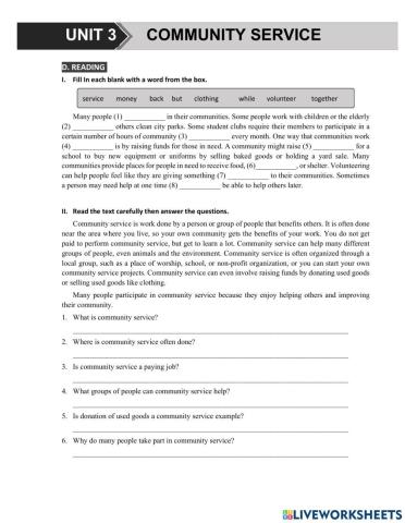 G7 U3 MLH Reading & Writing