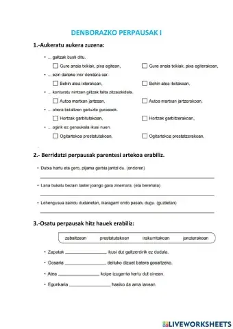 Denborazko perpausak