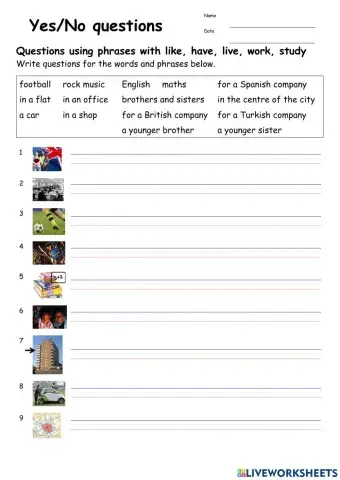 Yes-No Questions TEENS