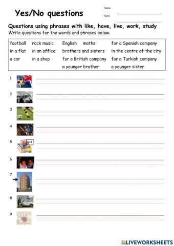 Yes-No Questions TEENS
