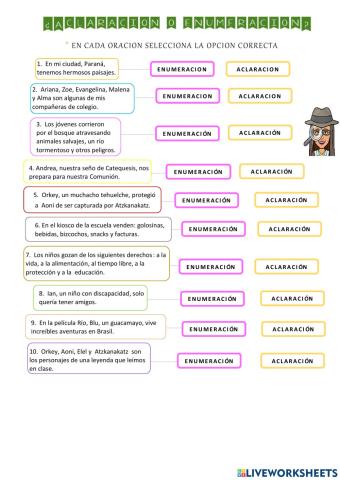 El uso de la coma en aclaraciones y enumeraciones