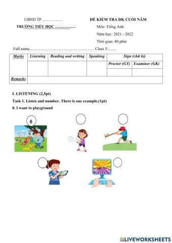 Smart start 5 final test 1