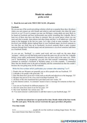 Model subiect bilingv 9