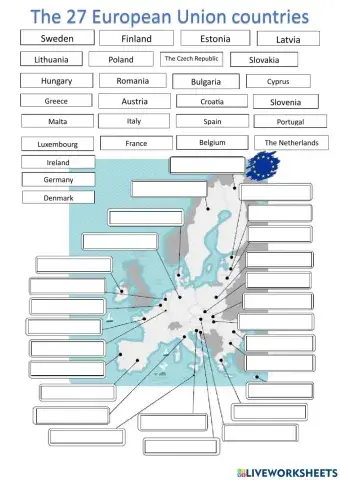 The 27 European Union countries