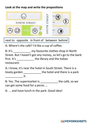 Prepositions of place