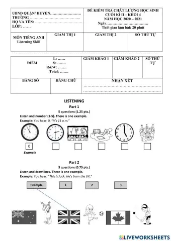Smart start 4 final test listening