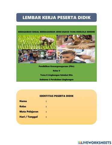 Keragaman Sosial Berdasarkan Jenis Usaha Yang Dikelola Sendiri