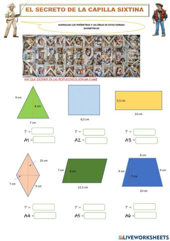 Perímetros y áreas - el secreto de la capilla sixtina