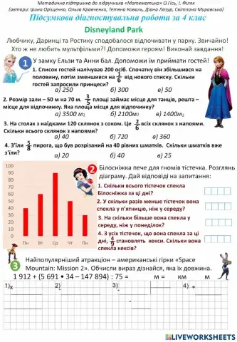 Діагностувальна робота за 4 клас