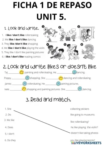 FICHA 1 repaso unit 5