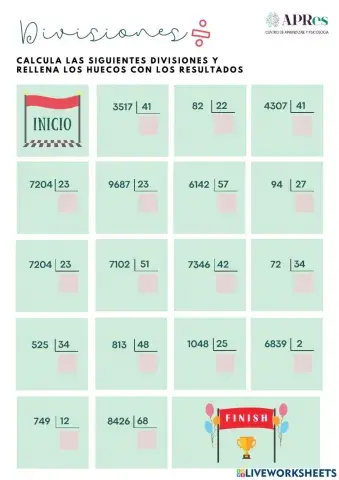 Divisiones dos cifras