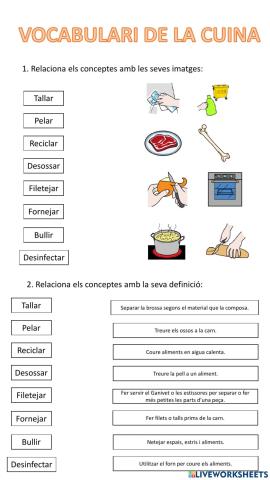 Vocabulari cuina
