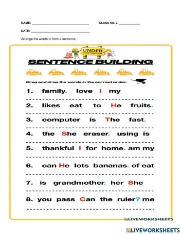 Building sentences