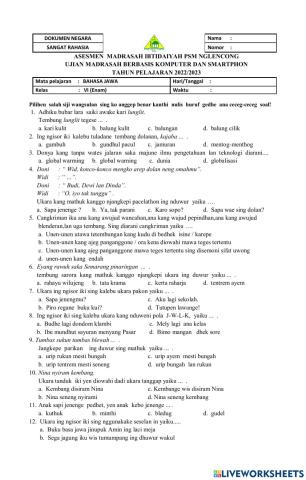 Assesmen Bahasa Jawa