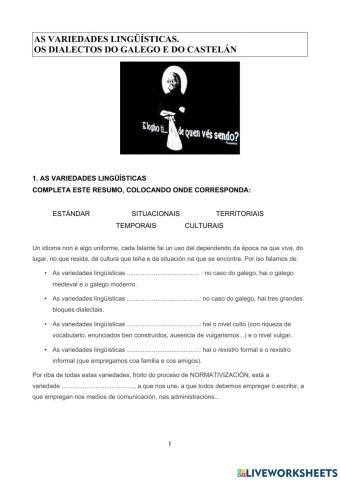 Dialectos do castelán e do galego