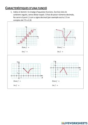 Cararacterístiques de les funcions