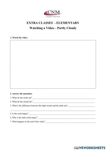 Watch a video: Partly Cloudy