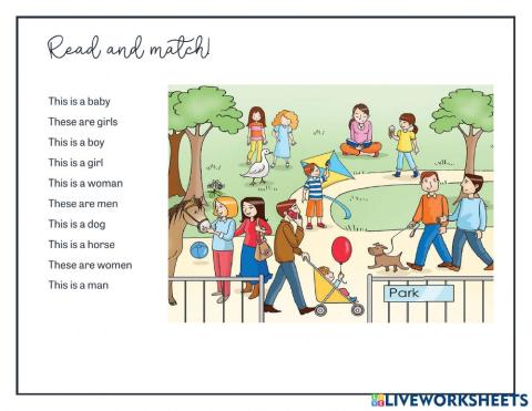 Cubs: Read and match!