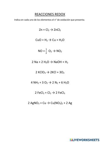 Números de oxidación